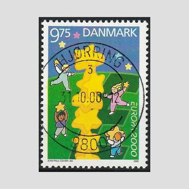 FRIMRKER DANMARK | 2000 - AFA 1256 - Europamrke - 9,75 Kr. flerfarvet - Pragt Stemplet Hjrring