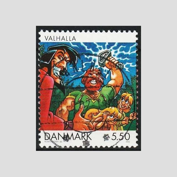 FRIMRKER DANMARK | 2002 - AFA 1308 - Danske tegneserier - 5,50 Kr. Valhalla - Pragt Stemplet Vanlse