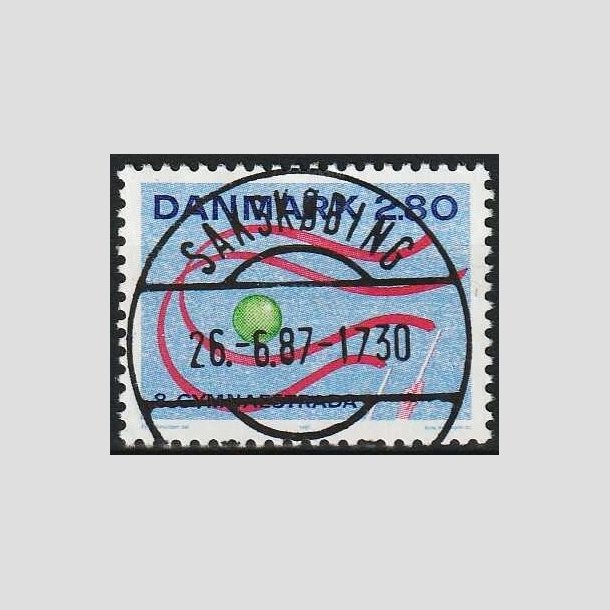 FRIMRKER DANMARK | 1987 - AFA 885 - Gymnaestrada Herning - 2,80 Kr. flerfarvet - Lux Stemplet Sakskbing