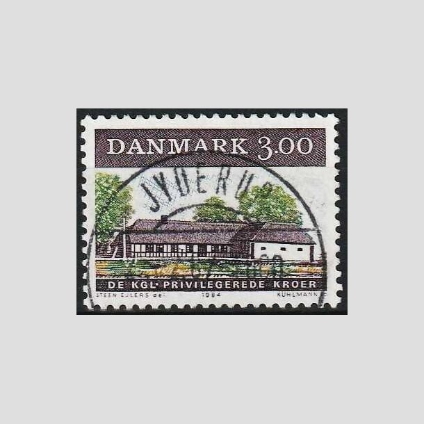 FRIMRKER DANMARK | 1984 - AFA 807 - ldre dansk kro - 3,00 Kr. flerfarvet - Lux Stemplet Jyderup