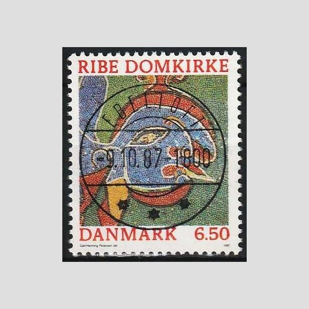 FRIMRKER DANMARK | 1987 - AFA 881 - Ribe Domkirke - 6,50 Kr. flerfarvet - Lux Stemplet Ebeltoft