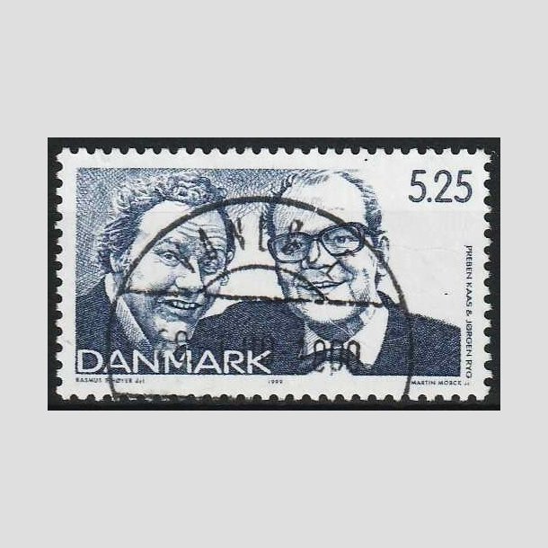 FRIMRKER DANMARK | 1999 - AFA 1214 - Dansk revy - 5,25 Kr. bl - Pragt Stemplet Vanlse