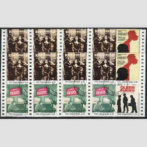 FRIMRKER DANMARK | 2000 - AFA 1271 - 1900-tallet serie 4 - 8 stk. 4-blokke fra miniark - Pnt centerstemplet