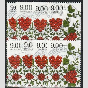 FRIMRKER DANMARK | 2014 - AFA 1797 - Vinter-poesi - 9,00 Kr. tyttebr x 8 stk. - Pnt Stemplet