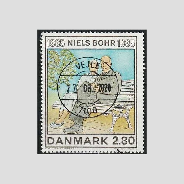 FRIMRKER DANMARK | 1985 - AFA 842 - Niels Bohr - 2,80 Kr. flerfarvet - Pragt Stemplet Vejle