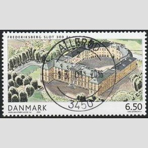FRIM�RKER DANMARK | 2004 - AFA 1393 - Frederiksberg Slot - 6,50 Kr. flerfarvet - Pragt Stemplet Aller�d