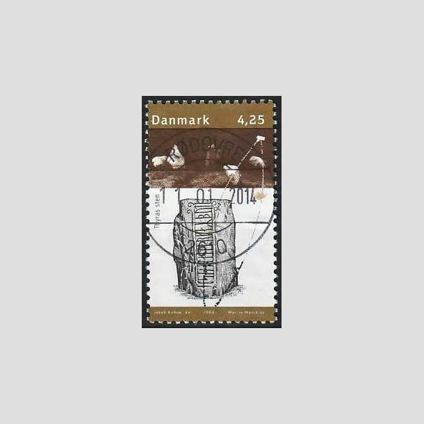 FRIMRKER DANMARK | 2003 - AFA 1363 - Kongernes Jelling - 4,25 Kr. Thyras sten - Pragt Stemplet 