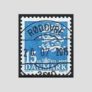 FRIMRKER DANMARK | 2004 - AFA 1377 - Lille Rigsvben - 15,00 Kr. lysbl - Lux Stemplet 