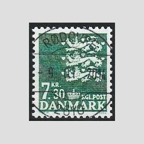 FRIMRKER DANMARK | 1989 - AFA 928 - Rigsvben - 7,30 Kr. grn - Lux Stemplet Rdovre