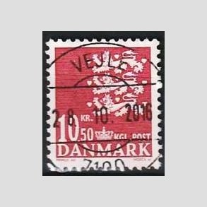 FRIMRKER DANMARK | 2009 - AFA 1562 - Lille Rigsvben - 10,50 Kr. rd - Pragt Stemplet Vejle