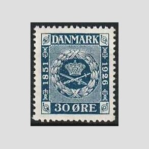 FRIM�RKER DANMARK | 1926 - AFA 156 - Frim�rkets 75 �rs jubil�um 30 �re bl� - Postfrisk