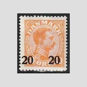 FRIMRKER DANMARK | 1926 - AFA 152 - 20 20/30 re orange provisorier - Postfrisk