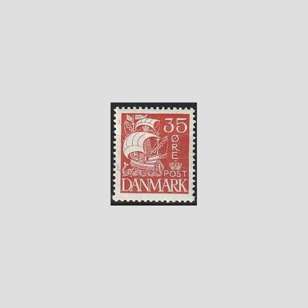 FRIMRKER DANMARK | 1927 - AFA 173 - Karavel 35 re brunrd - Postfrisk