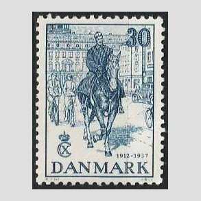 FRIMRKER DANMARK | 1937 - AFA 242 - Chr. X 25 re jubilum 30 re bl - Postfrisk