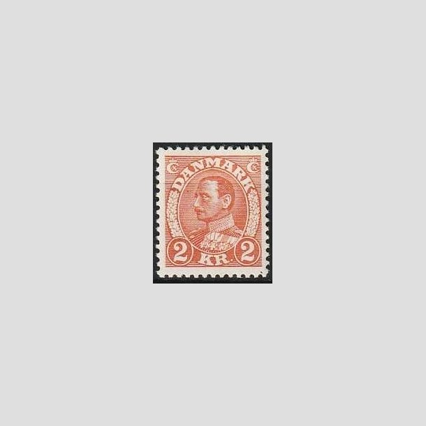 FRIMRKER DANMARK | 1934 - AFA 212 - Chr. X 2 Kr. brunrd - Postfrisk