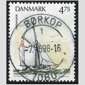 FRIM�RKER DANMARK | 1993 - AFA 1046 - Sejlskibe - 4,75 Kr. flerfarvet - Pragt Stemplet B�rkop