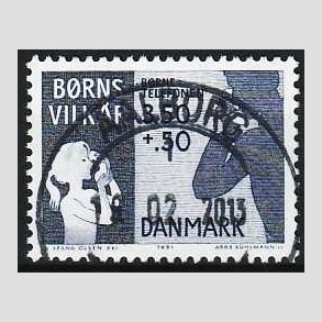 FRIMRKER DANMARK | 1991 - AFA 992 - Brns Vilkr - 3,50 + 0,50 Kr. bl - Pragt Stemplet Aalborg