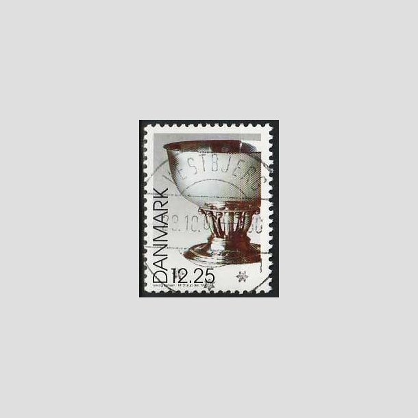 FRIMRKER DANMARK | 1997 - AFA 1163 - Dansk design - 12,25 Kr. Georg Jensen slvskl flerfarvet - Pragt Stemplet Vestbjerg