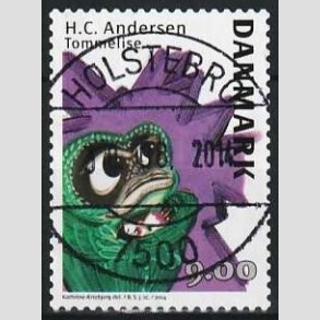 FRIM�RKER DANMARK | 2014 - AFA 1789 - H.C. Andersen - 9,00 Kr. Tommelise - Lux Stemplet Holstebro