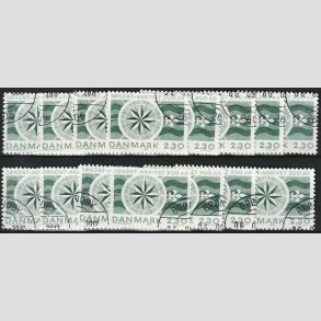 FRIMRKER DANMARK | 1984 - AFA 799 - Skortarkivet 200 r - 2,30 Kr. grn x 15 stk. - Pnt hjrnestemplet