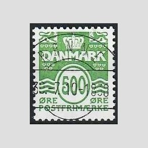 FRIM�RKER DANMARK | 2008 - AFA 1530E - B�lgelinie - 500 �re lys gr�n - Pragt Stemplet R�nne