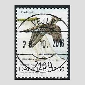 FRIMRKER DANMARK | 2010 - AFA 1602E - Danmarks natur - 12,50 Kr. flerfarvet - Lux Stemplet Vejle