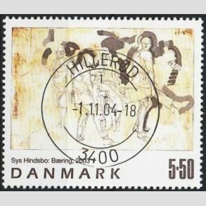 FRIMRKER DANMARK | 2003 - AFA 1361 - Frimrkekunst 6. - 5,50 Kr. Sys Hindsbo - Pragt Stemplet Hillerd