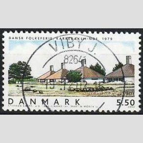 FRIM�RKER DANMARK | 2002 - AFA 1334 - Danske boliger I. - 5,50 Kr. Dansk Folkeferie - Pragt Stemplet Viby J.