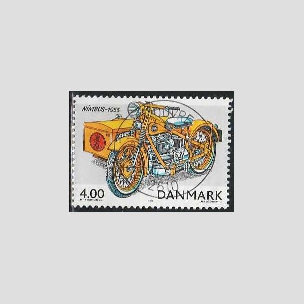 FRIMRKER DANMARK | 2002 - AFA 1321 - Postkretjer - 4,00 Kr. flerfarvet - Pragt Stemplet