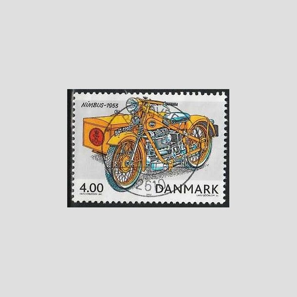 FRIMRKER DANMARK | 2002 - AFA 1321 - Postkretjer - 4,00 Kr. flerfarvet - Pragt Stemplet