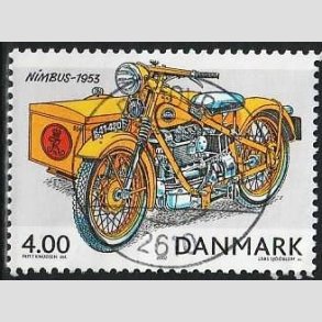 FRIM�RKER DANMARK | 2002 - AFA 1321 - Postk�ret�jer - 4,00 Kr. flerfarvet - Pragt Stemplet