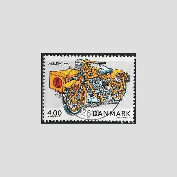 FRIMRKER DANMARK | 2002 - AFA 1321 - Postkretjer - 4,00 Kr. flerfarvet - Pragt Stemplet