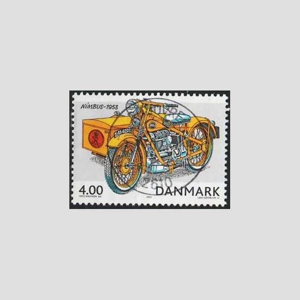 FRIMRKER DANMARK | 2002 - AFA 1321 - Postkretjer - 4,00 Kr. flerfarvet - Pragt Stemplet