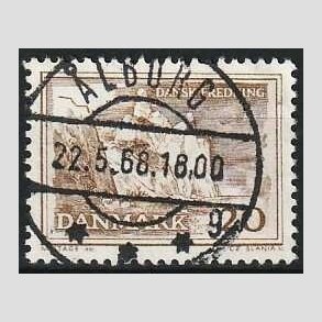 FRIMRKER DANMARK | 1962 - AFA 411 - Mns klint - 20 re grbrun - Pragt Stemplet lborg