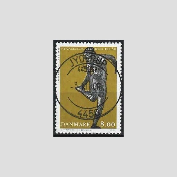 FRIMRKER DANMARK | 2006 - AFA 1476 - Glyplotek 100 r. - 8,00 Kr. Danserinde - Pragt Stemplet Jyderup