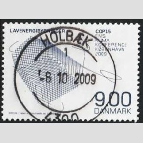 FRIM�RKER DANMARK | 2009 - AFA 1569 - COP15 - 9,00 Kr. flerfarvet - Pragt Stemplet Holb�k