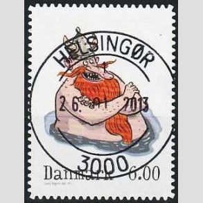FRIM�RKER DANMARK | 2011 - AFA 1682a - Vintereventyr - 6,00 Kr. flerfarvet - Pragt Stemplet Helsing�r