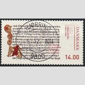 FRIM�RKER DANMARK | 2014 - AFA 1792 - H�ndskrifter - 14,00 Kr. Njals Saga - Pragt Stemplet Hj�rring