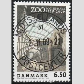 FRIM�RKER DANMARK | 2009 - AFA 1579 - Zoologisk Have - 6,50 Kr. flerfarvet - Lux Stemplet