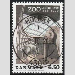 FRIM�RKER DANMARK | 2009 - AFA 1579 - Zoologisk Have - 6,50 Kr. flerfarvet - Lux Stemplet Holb�k