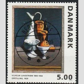 FRIMRKER DANMARK | 1993 - AFA 1057 - Maleriserie 6. - 5,00 Kr. Wilhelm Lundstrm - Pragt Stemplet