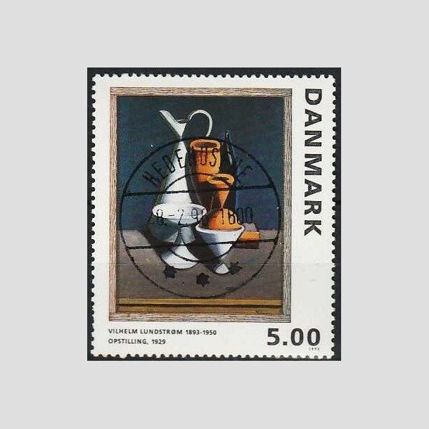 FRIMRKER DANMARK | 1993 - AFA 1057 - Maleriserie 6. - 5,00 Kr. Wilhelm Lundstrm - Pragt Stemplet