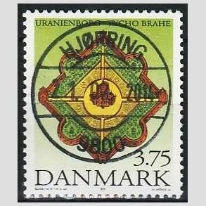 FRIM�RKER DANMARK | 1995 - AFA 1101 - Tycho Brahe - 3,75 Kr. flerfarvet - Pragt Stemplet Hj�rring