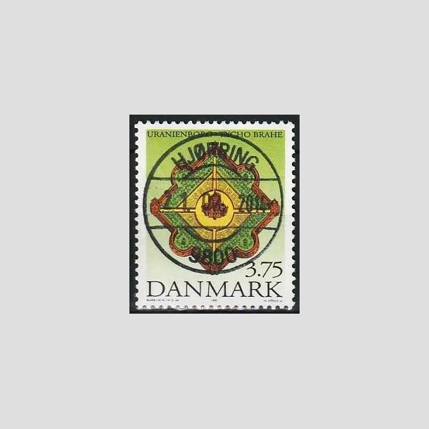 FRIMRKER DANMARK | 1995 - AFA 1101 - Tycho Brahe - 3,75 Kr. flerfarvet - Pragt Stemplet Hjrring
