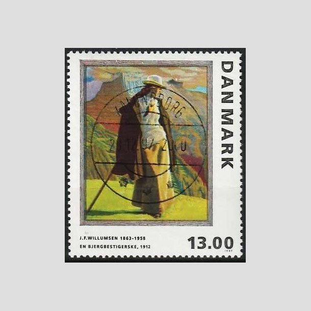 FRIMRKER DANMARK | 1997 - AFA 1159 - J.F. Willumsen - 13,00 Kr. flerfarvet - Lux Stemplet Kalundborg