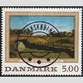 FRIMRKER DANMARK | 1992 - AFA 1032 - Maleriserie 5. - 5,00 Kr. J. Th. Lundbye - Lux Stemplet Sakskbing (Pragtmrke)