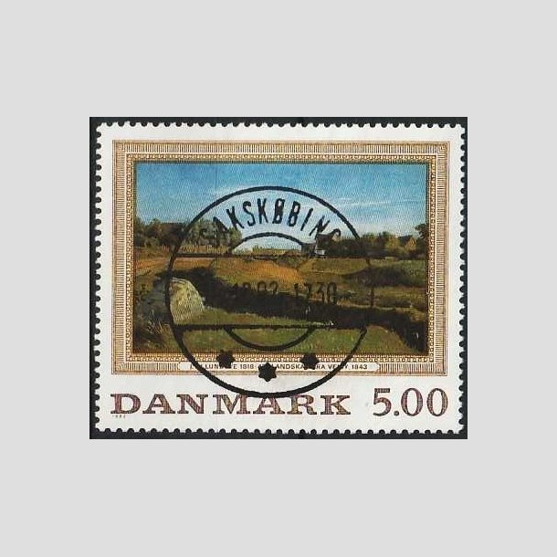 FRIMRKER DANMARK | 1992 - AFA 1032 - Maleriserie 5. - 5,00 Kr. J. Th. Lundbye - Lux Stemplet Sakskbing (Pragtmrke)