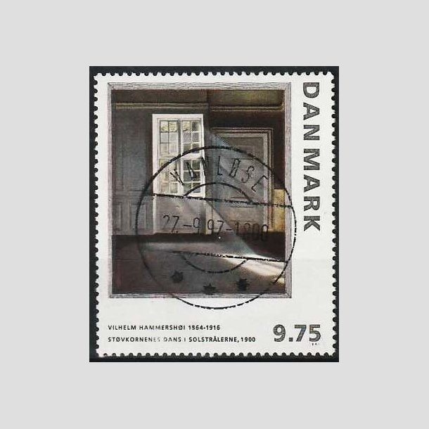 FRIMRKER DANMARK | 1997 - AFA 1158 - Vilh. Hammershj - 9,75 Kr. flerfarvet - Lux Stemplet Vanlse