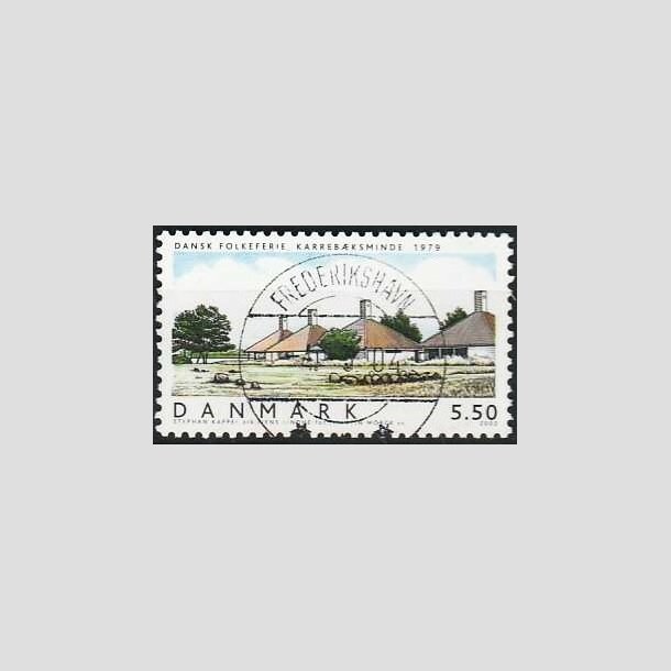 FRIMRKER DANMARK | 2002 - AFA 1334 - Danske boliger I. - 5,50 Kr. Dansk Folkeferie - Pragt Stemplet Frederikshavn