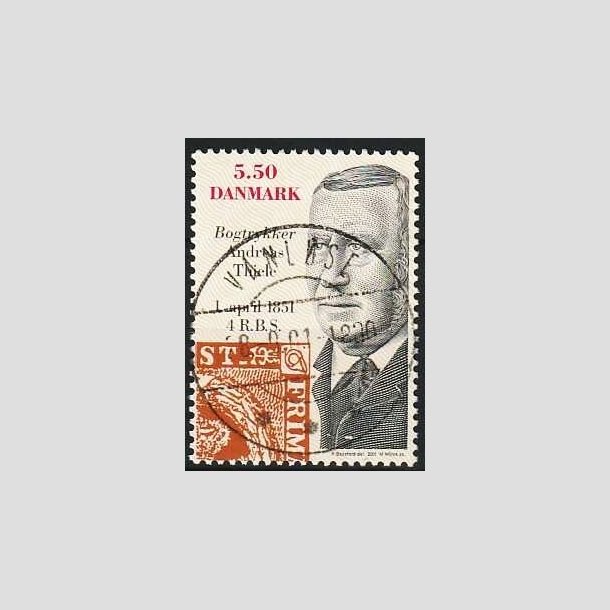 FRIMRKER DANMARK | 2001 - AFA 1277 - Frimrket 150 r - 5,50 Kr. flerfarvet - Pragt Stemplet Vanlse